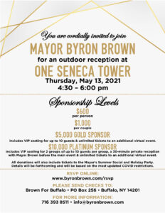 Join Mayor Byron Brown for an Outdoor Reception! @ One Seneca Tower