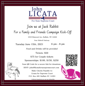 Friends and Family Campaign Kick-Off in support of John Licata @ Jack Rabbit