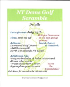 Join the NT Dems for a Golf Scramble! @ Deerwood Golf Course