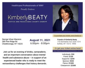 Join Healthcare Professionals of WNY in Supporting Kimberly Beaty for Sheriff @ George Urban Mansion