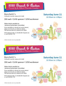 2022 Amherst Democratic Committee Brunch & Auction @ Banchetti's
