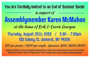 Assemblymember Karen McMahon's End of Summer Social
