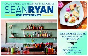 Reception in Support of Sean Ryan for State Senate @ The Dapper Goose