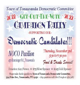 Town of Tonawanda Democratic Committee Get-Out-The-Vote Campaign Rally @ NOCO Pavilion