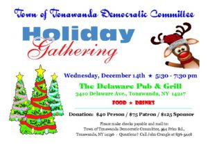 Town of Tonawanda Democratic Committee Holiday Gathering @ The Delaware Pub & Grill