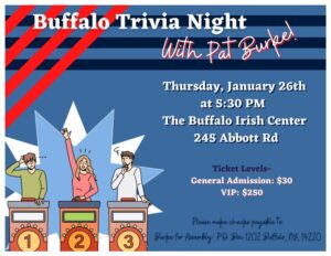 Buffalo Trivia Night with Pat Burke @ The Buffalo Irish Center