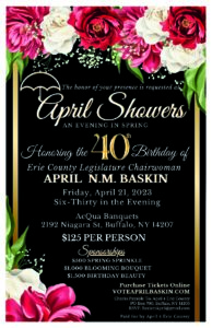 40th Birthday of the Erie County Legislature Chairwoman April N.M. Baskin   @ AcQua Banquets
