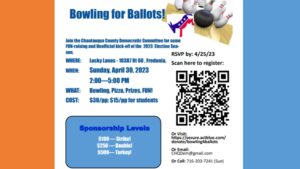 Bowling for Ballots @ Lucky Lanes in Fredonia
