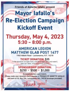 Mayor lafallo's Re-Election Campaign Kickoff Event @ American Legion Matthew Glab Post 1477