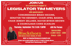 Fundraiser for Legislator Tim Meyers @ The Blackthorn Restaurant & Pub