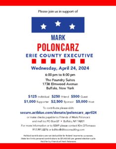 Fundraiser in support of Mark Poloncarz @ The Foundry Suites