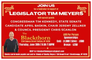 Fundraiser for Legislator Tim Meyers @ The Blackthorn