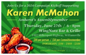 Assem. Karen McMahon Campaign Kickoff! @ WingNutz Bar & Grille