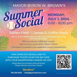 Mayor Byron Brown's Summer Social @ Sahlen Field