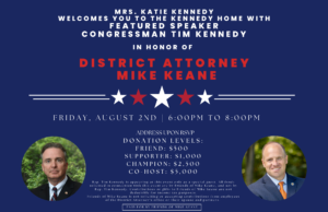 Fundraiser in Honor of District Attorney Mike Keane @ Address available upon RSVP