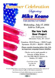 Summer Celebration supporting Mike Keane for District Attorney @ The New York Beer Project