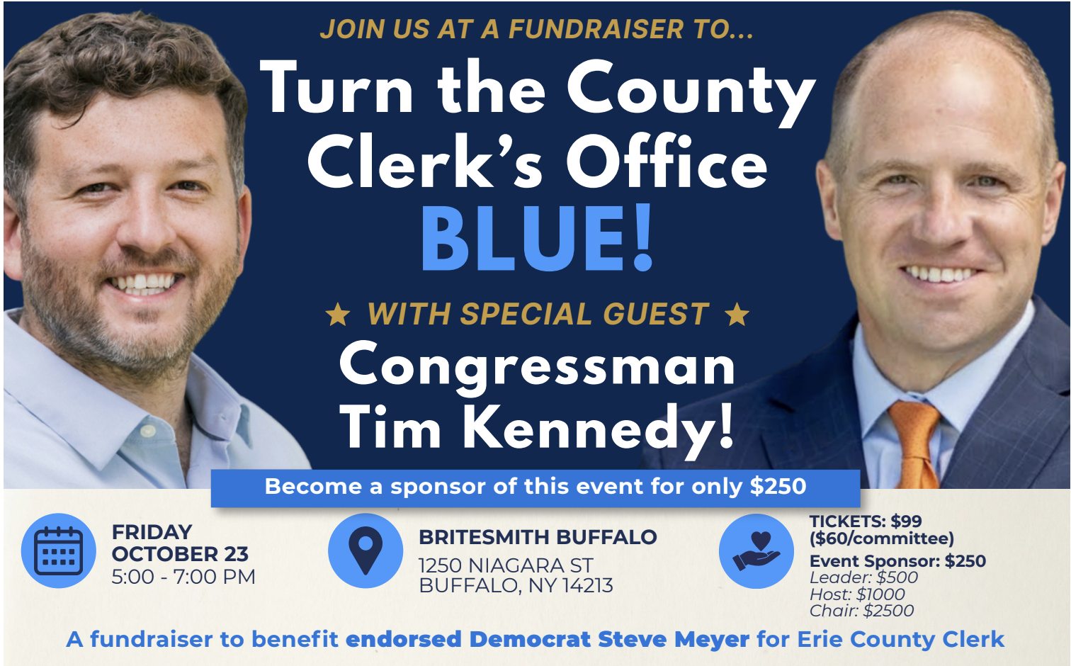 Steve Meyer Fundraiser with Congressman Tim Kennedy